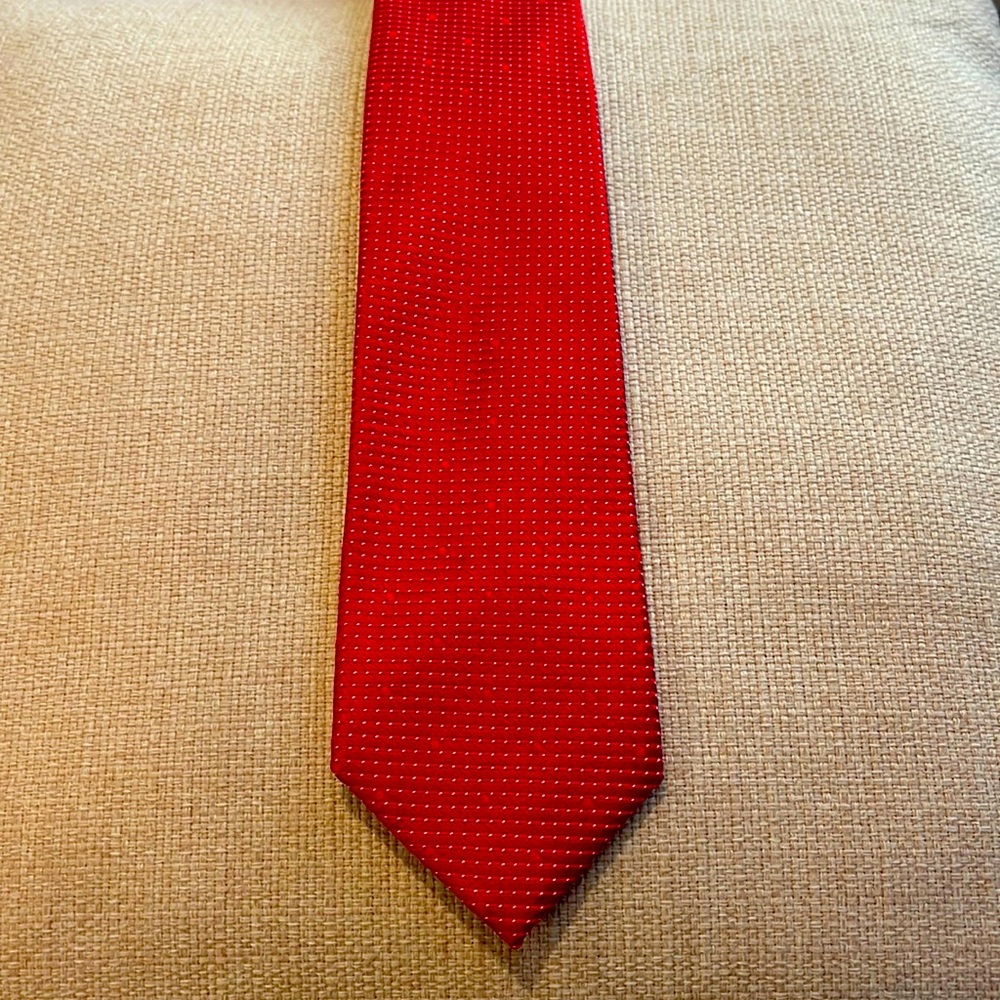 Sean John Elegant Red Silk Tie